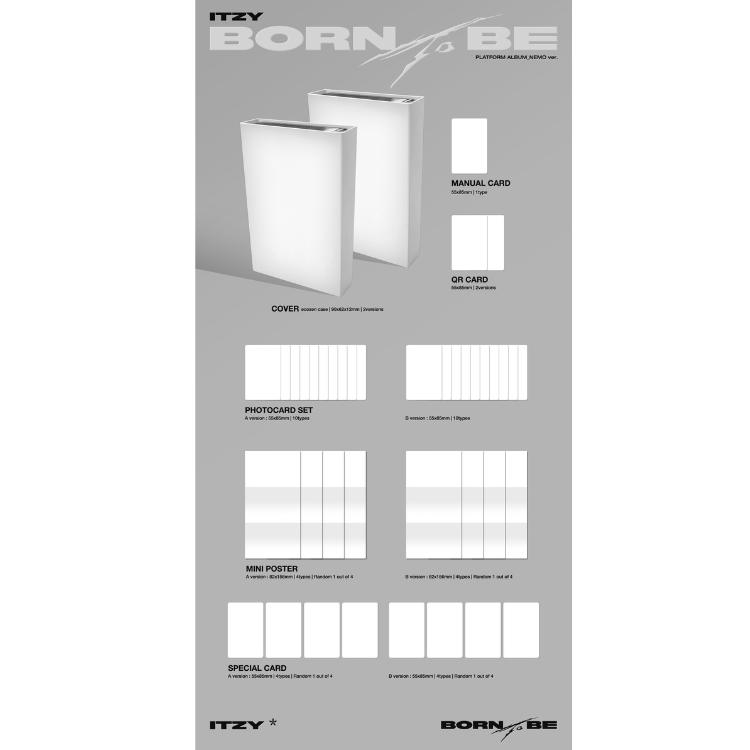 Выберите POB ITZY BORN TO BE Standard/Limited/SET Ver/Platform Album Nemo Ver