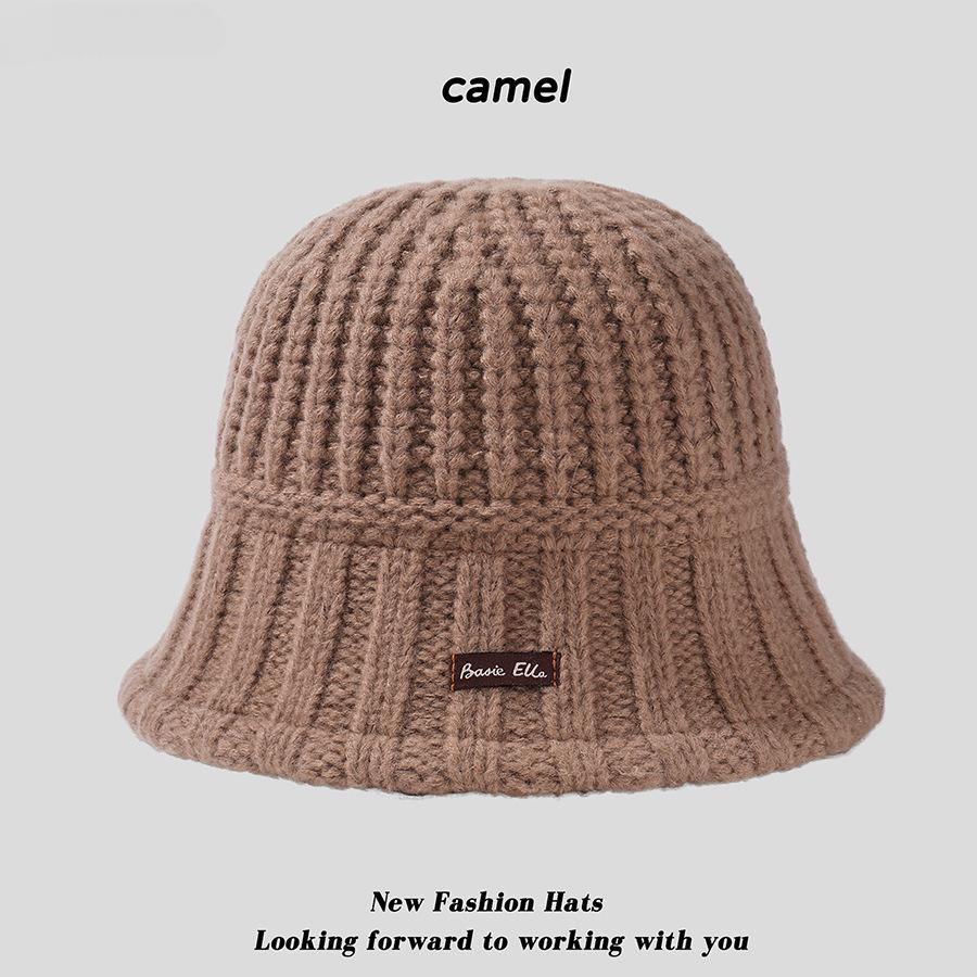 Корейская шапка рыбака осень/зима корейская толстая игла ретро вязаная шапка-тазик японская модная теплая шапка