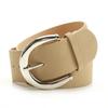 Womens Chic Faux Leather Belt With Alloy Buckle For Summer Fashion