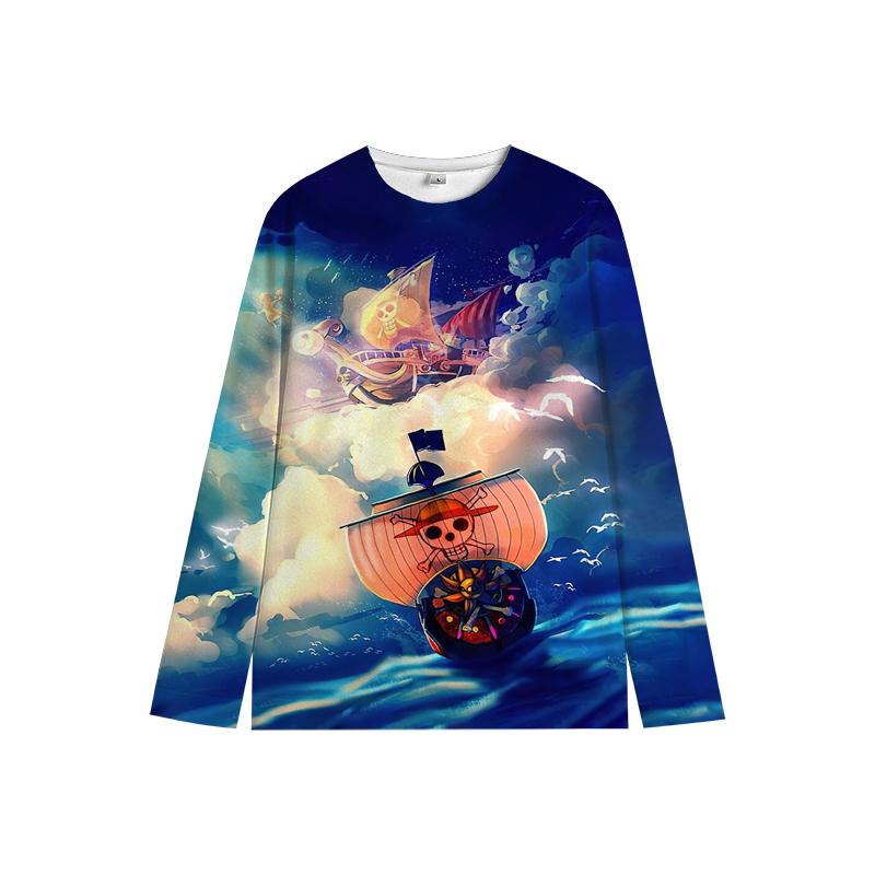 One Piece Luffy свитер Chopper Boys Girls Милая толстовка Zoro Sanji Kids Family Новогодние толстовки с круглым вырезом