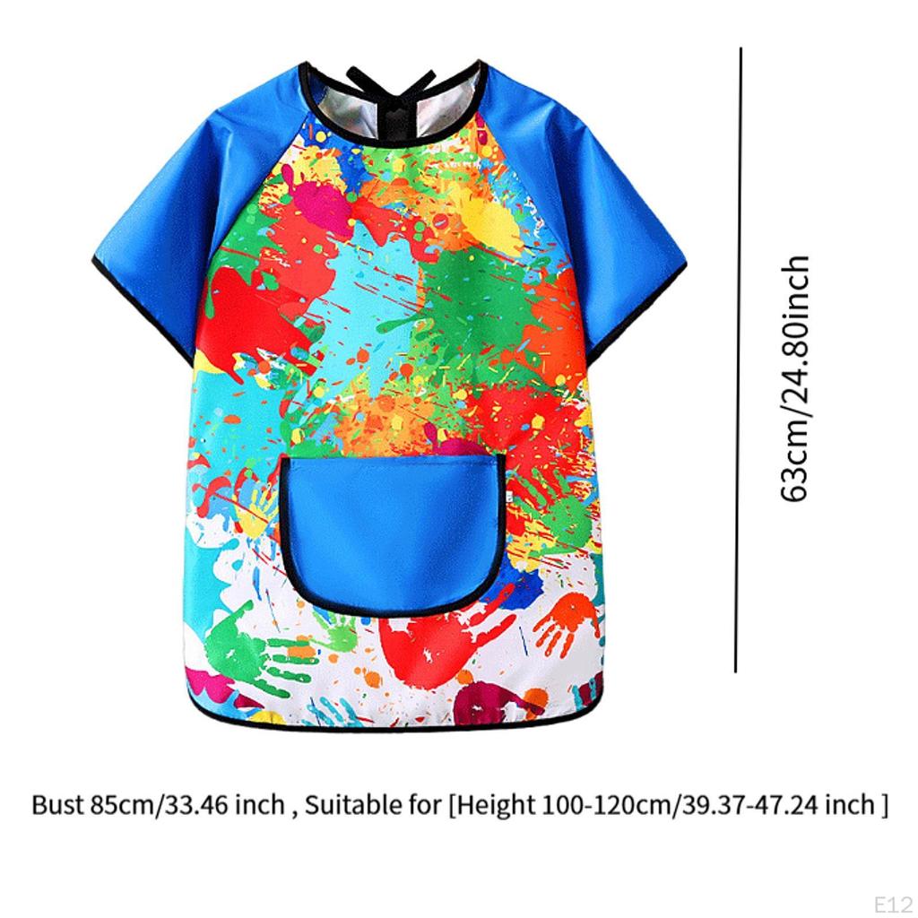 Художественный халат для детей, детский игровой фартук, мягкие практичные нагрудники для кормления детей, живопись