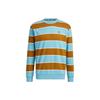 Neo Round Neck Striped Logo Print Long Sleeve Sportswear Unisex Sportswear Layered-Sandstorm IA4960