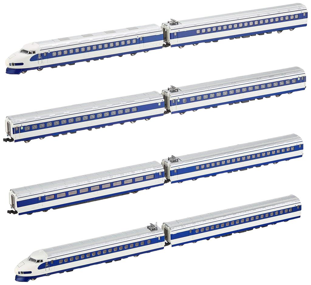 Micro Ace N Gauge JNR Shinkansen 0 Series Train Blue Set A9660 Железнодорожная модель поезда 0/1000 (с ремнем) 8-Автомобиль