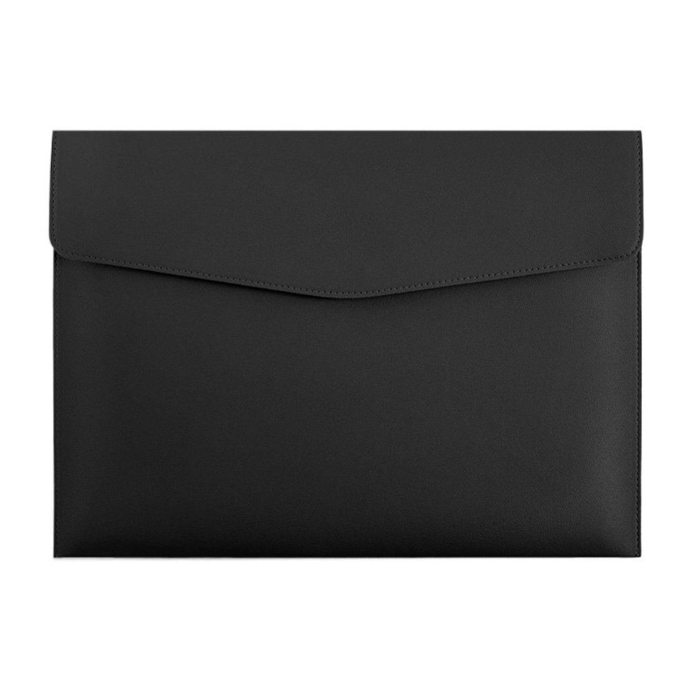 Large Capacity Leather Document Pouch Leather File Bag Stationery Dustproof Leather File Folder
