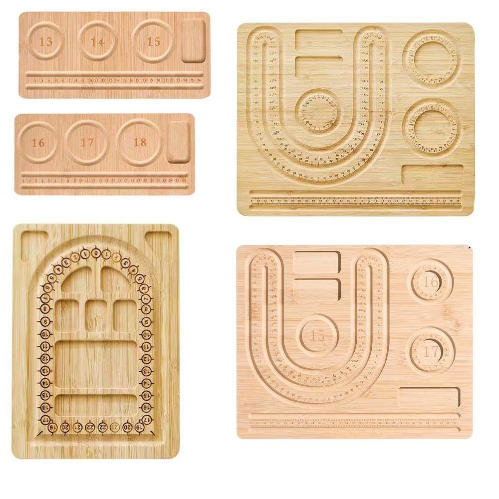 Экологичная деревянная доска с бусинами, несколько типов, доски для бисероплетения браслетов, поделки своими руками