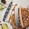 Нож для пиццы Rocker Blade Острый нож для пиццы Rocker Slicer из нержавеющей стали с защитным чехлом Аксессуары для печи для пиццы