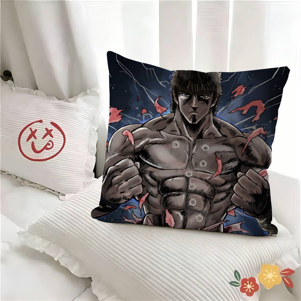 ПК Классический Аниме-экшен HHokuto No Ken Наволочка Модная Квадратная Наволочка Спальня Диван Комната Декор в стиле Ins Отдых