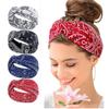 Bohemian Floral Cross Headband for Sports, Running, and Makeup