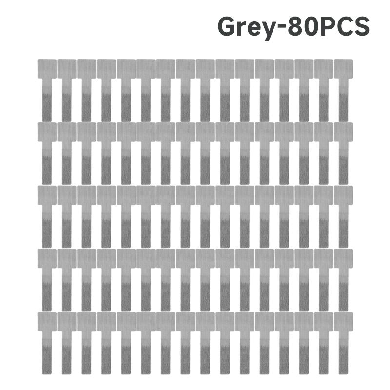 200PCS Self Adhesive On Wall Mounted Desk Reusable T-Type Cable Cord Organizer Nylon Hook Loop Wrap Bundle Data Cable Tie Wire