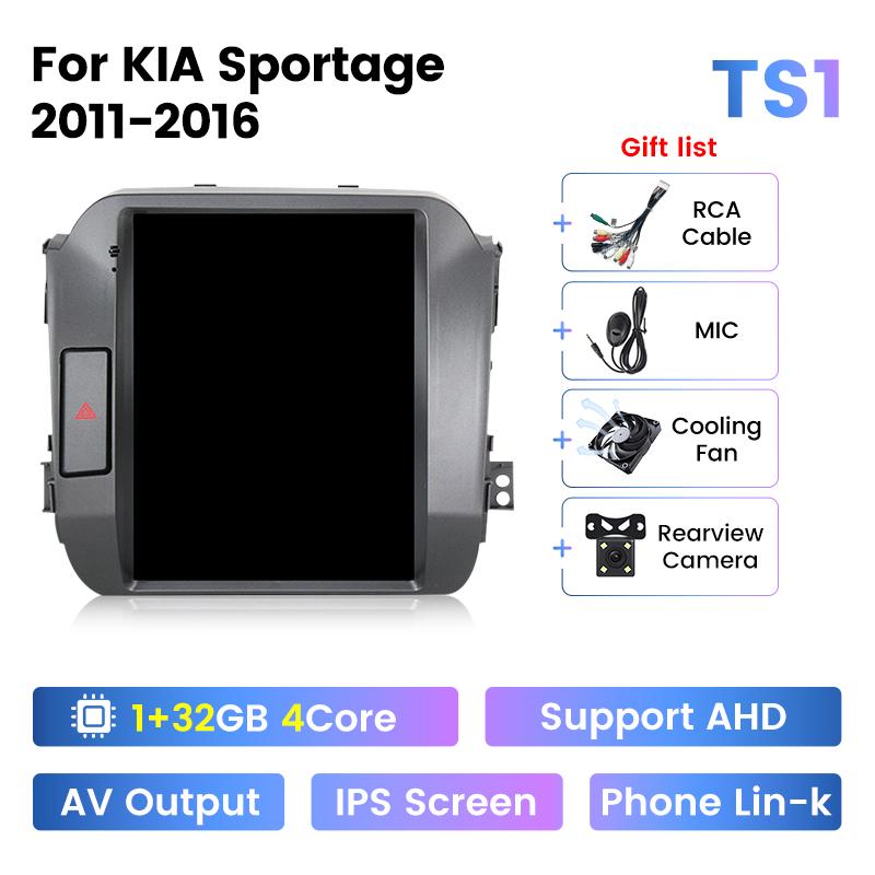 Navifly 9.7" для Tesla с вертикальным экраном автомобильного радио для KIA Sportage 3 2010-2016 Carplay Android Auto мультимедийный плеер GPS аудио