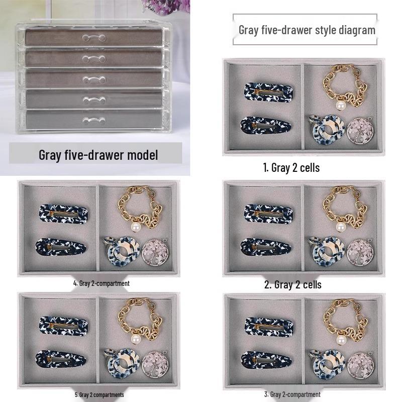 Многоярусная шкатулка для украшений для серег и мелких предметов - Домашнее хранение и организация