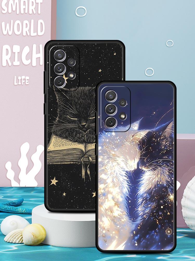 Мультяшный чехол для телефона Samsung Galaxy A55 A35 A17 A07 A15 A13 A25 A51 A71 A72 A73 A32 A52 A52S A41 5G Мягкий ТПУ корпус Fundas