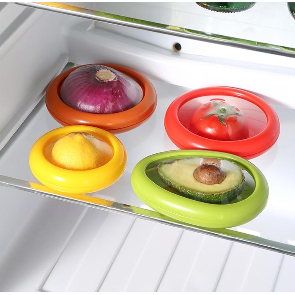 Food Storage Containers With Lids Avocado Saver Onion Lemon Tomato Keeper Reusable Fresh Box for Fridge Freezer Fruit Vegetable