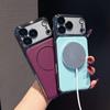 Для iPhone 17, 17 Pro, 17 Pro Max, Гальванизированный Чехол для Телефона, Дизайн Поверхности под Кожу, Магнитная Беспроводная Зарядка