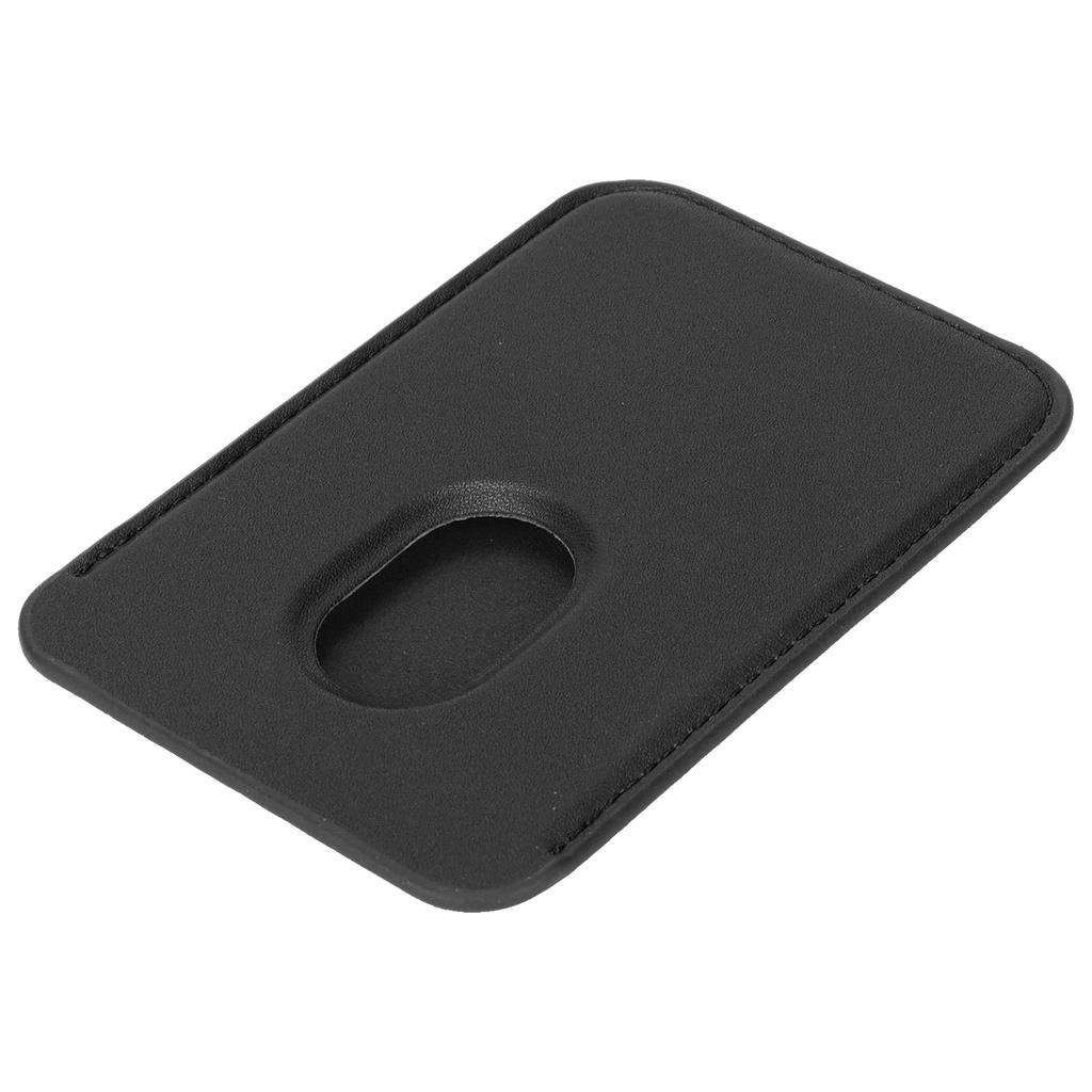 Magnetic Wallet PU Leather Holds Up to 2 Cards Cell Phone Card Holder for Most of Smart Phones Black