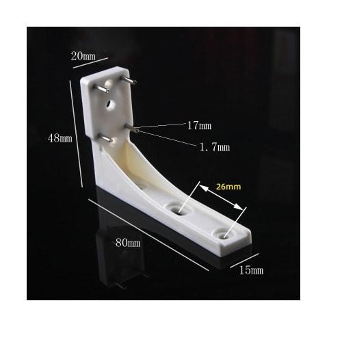 MULT L-Shaped Shelf Brackets, Wall-Mounted Storage Rack Brackets, Strong Pin Hooks for Drywall, Plywood, and Wood, Hide-Hole Design, Perfect for Renta