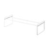 Yamazaki Extendable Shoe Rack, White, Approx. W41-70 X D25 X H17.5cm, Frame, Fits Under Shoe Cabinet, Shoe Storage, 7209