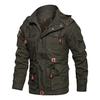Autumn and Winter Men's Detachable Hooded Velvet Thickened Pure Cotton Washed Jacket Large Size Jacket