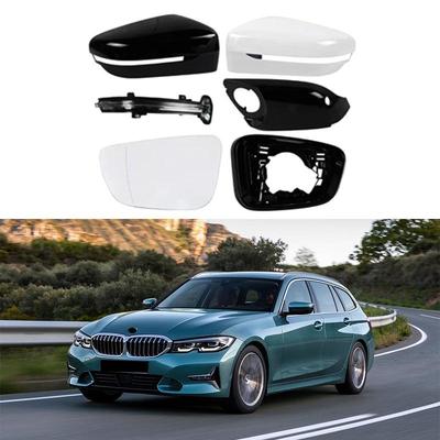 Совместимый корпус зеркала заднего вида с линзой поворотника для BMW 3 серии 2019-2024 годов выпуска