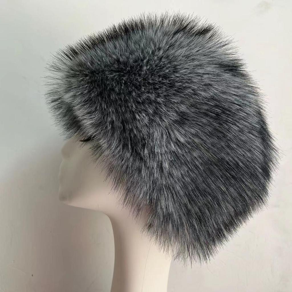 Stylish Unisex Imitation Fox Fur Snow Hat - Warm & Cold-Resistant