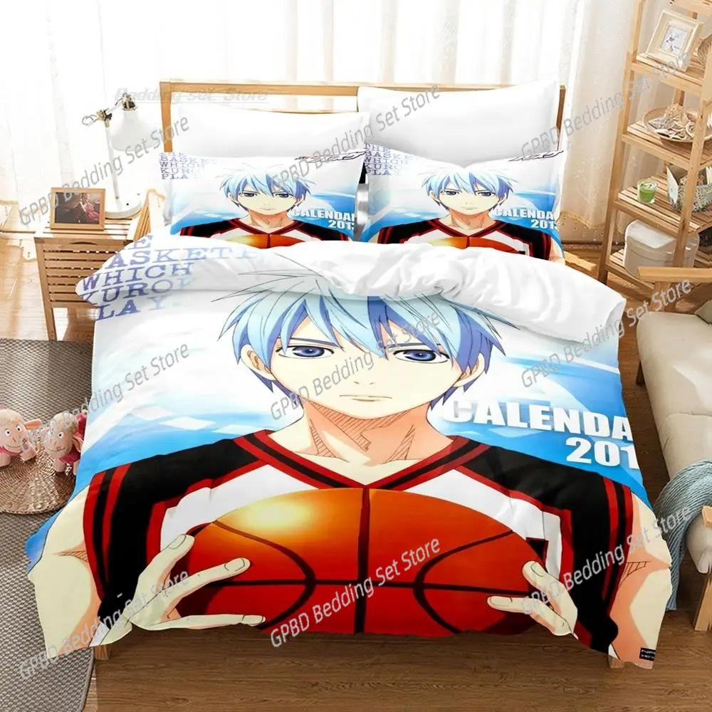 Мультяшный набор постельного белья Kuroko's Basketball 3D Пододеяльник Наволочки Односпальный Twin Full Queen King Размер Домашний Декор Одеяло Подарок для Мальчиков