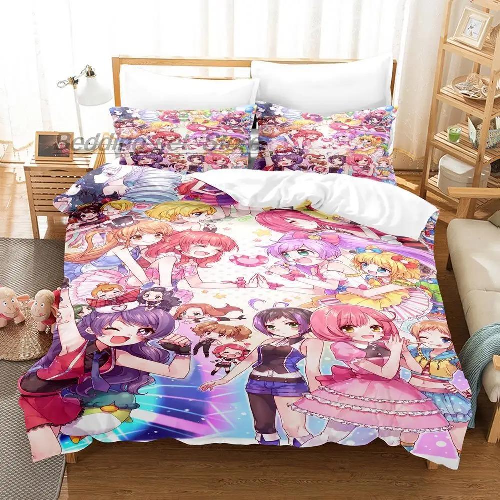 Idol Time Pripara Комплект постельного белья Single Twin Full Queen King Size Комплект постельного белья Aldult Kid Bedroom Duvetcover Sets 3D Anime Комплект постельного белья