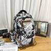 Школьный рюкзак для старшеклассников мужской модный крутой индивидуальный с граффити студенческий школьный рюкзак женский повседневный простой универсальный рюкзак