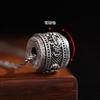 Vintage Thai Silver Pixiu Men's Necklace, Unisex, Unique and Trendy, Distressed Look, Creative Rotatable Artistic Pendant Accessory