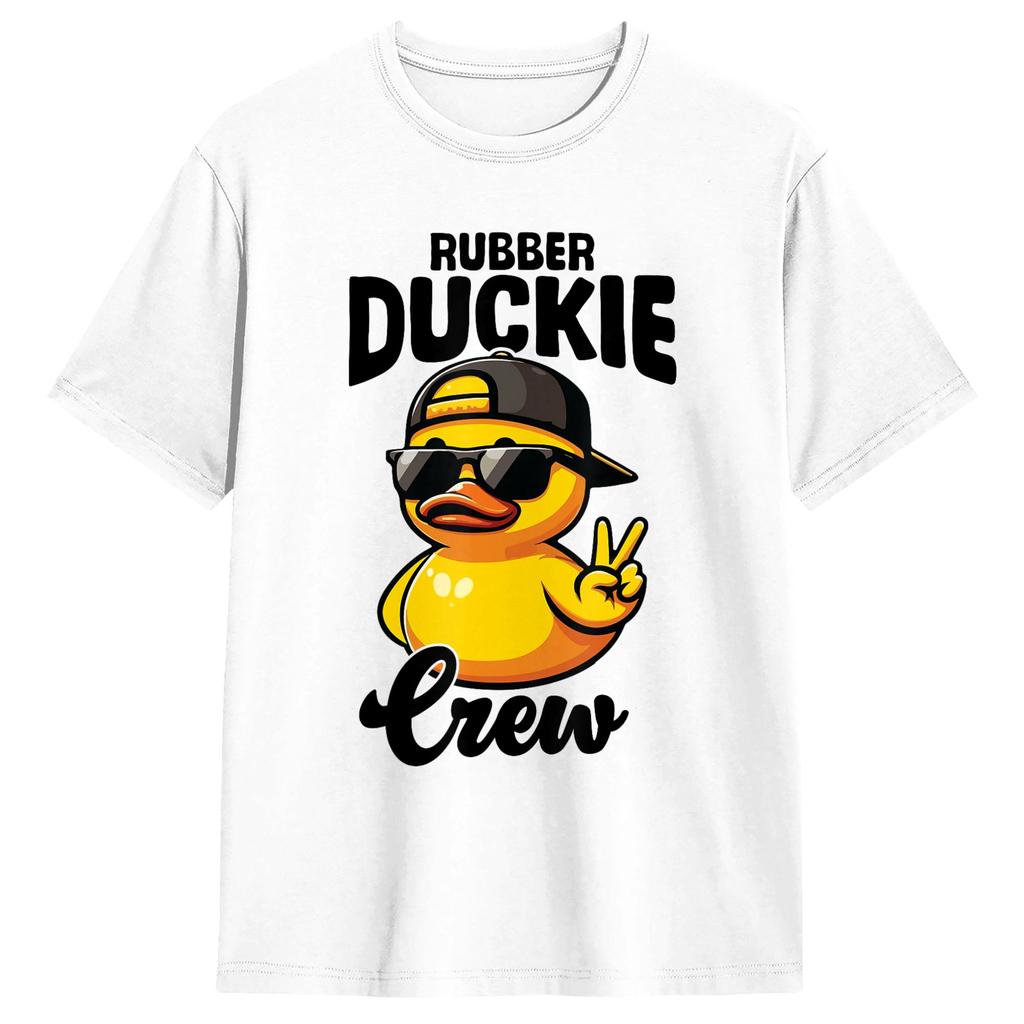 Rubber Duckie Crew Cruise Duck Matching Group T Shirt Unisex Vintage Tshirts Summer Oneck Trending Tees Wholesale Clothing