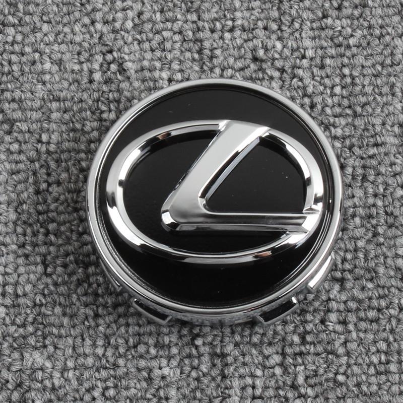 cssvbn1 4Pcs Car Hub Cap Wheel Center Cover Decoration Accessories For Lexus F-SPORT ES RX NX LS UX LM LX GX LC RZ IS CT GS RC HS SC TX