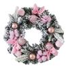 Artificial Christmas Wreath Floral Chic Rustic Front Door Garland Party Decor for Patio Wall