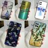 Dragonfly Case For OPPO A54 A74 A94 A98 A78 A79 A16 A76 A96 A5 A9 A17 A77 A15 A52 A72 A53 A57S Cover