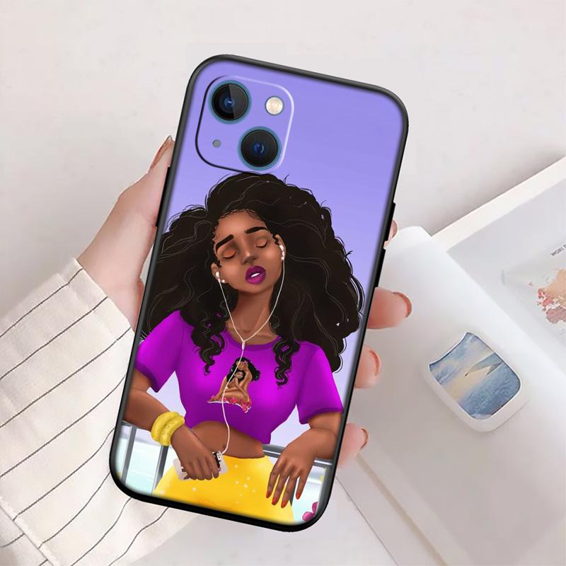 RP57 Poppin Black Girl Case for Samsung M06 M15 M16 M35 M55 M56 A36 A42 A50 A50S A51 A52 A32 A33 A05 A05S A06 A16 A20