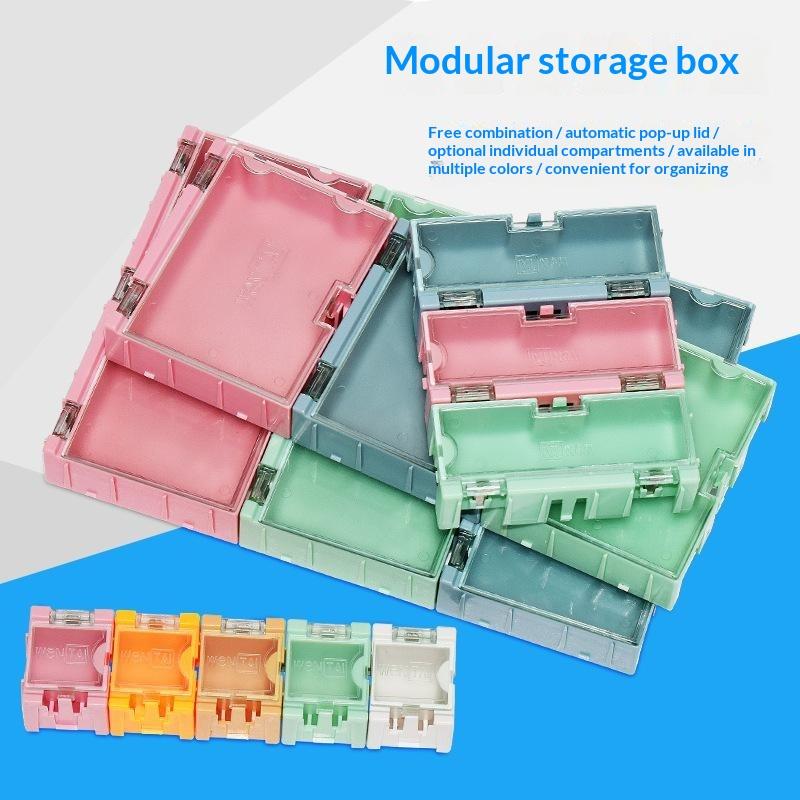1/2 Pcs Smd Smt Ic Electronic Component Mini Storage Box For Small Parts Jewelry Diy Tools