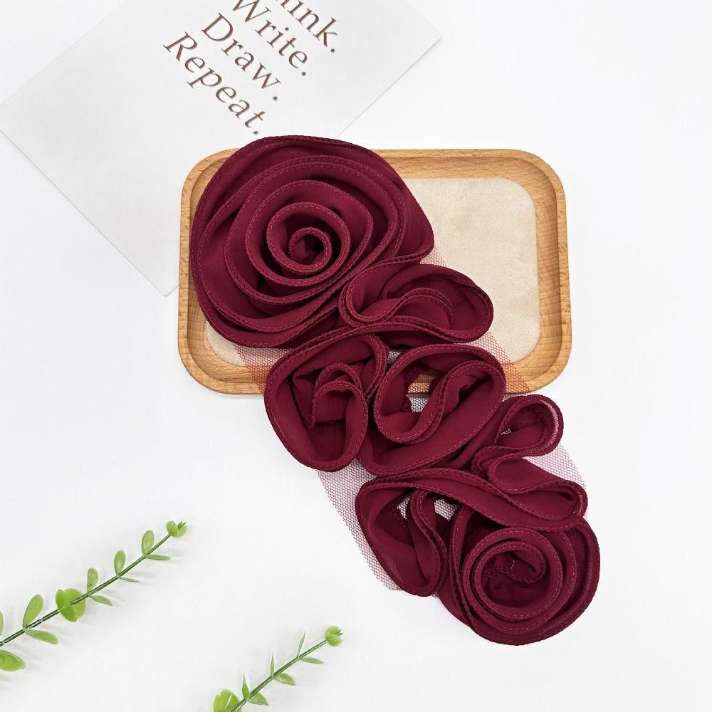 Big Flower 3D Floral Patch Decorative Cloth Fabric DIY Chest Flower Decorative Applique