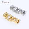Позолоченные 18K Соединители-Застежки для Жемчуга, Латунные Конечные Застежки-Соединители Для DIY Жемчужных Ожерелий Браслетов Изготовления Ювелирных Изделий Фурнитура