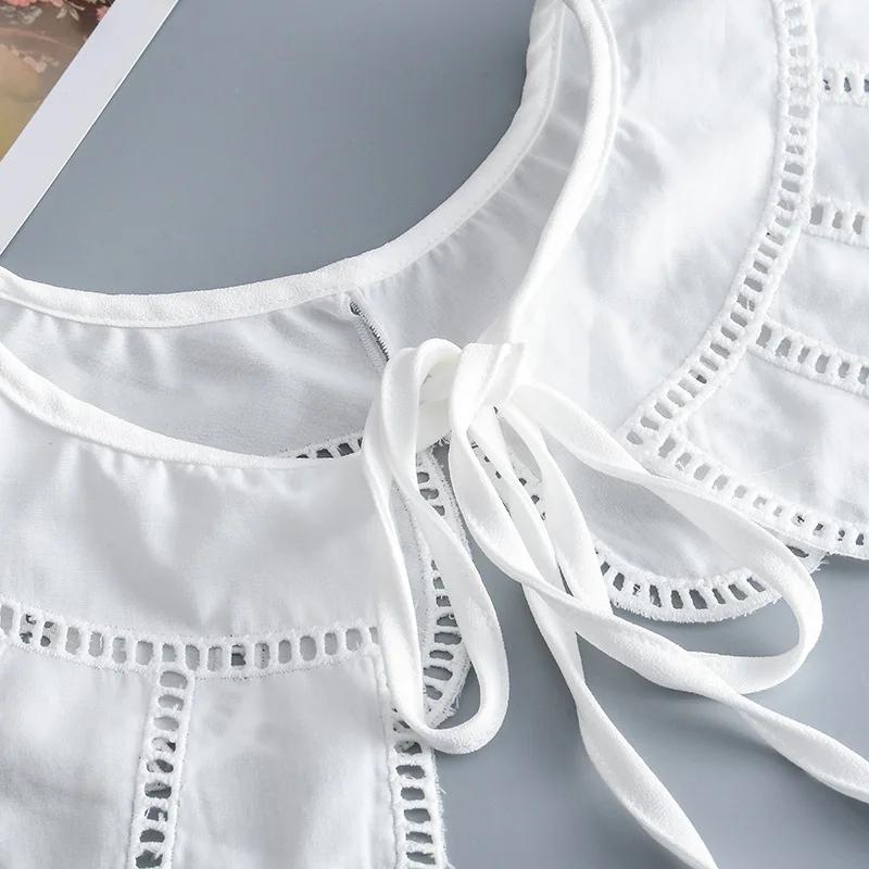 Fashion Cloud Shoulder Wraps Bowknots Fake Collar for Women Shirt Detachable Collars Lace Lapel Neckwear False Collars