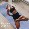 Складной коврик для йоги из ТПЭ, утолщенный противоскользящий напольный коврик для упражнений, экологически чистый пенопластовый коврик для пилатеса высокой плотности