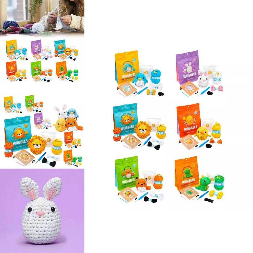 Набор для начинающих вязальщиков крючком с увлекательными видеоуроками для создания животных своими руками в весеннем сезоне 2023 года