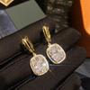 Серьги для женщин, легкая роскошь, высококачественные циркониевые украшения, геометрический дизайн
