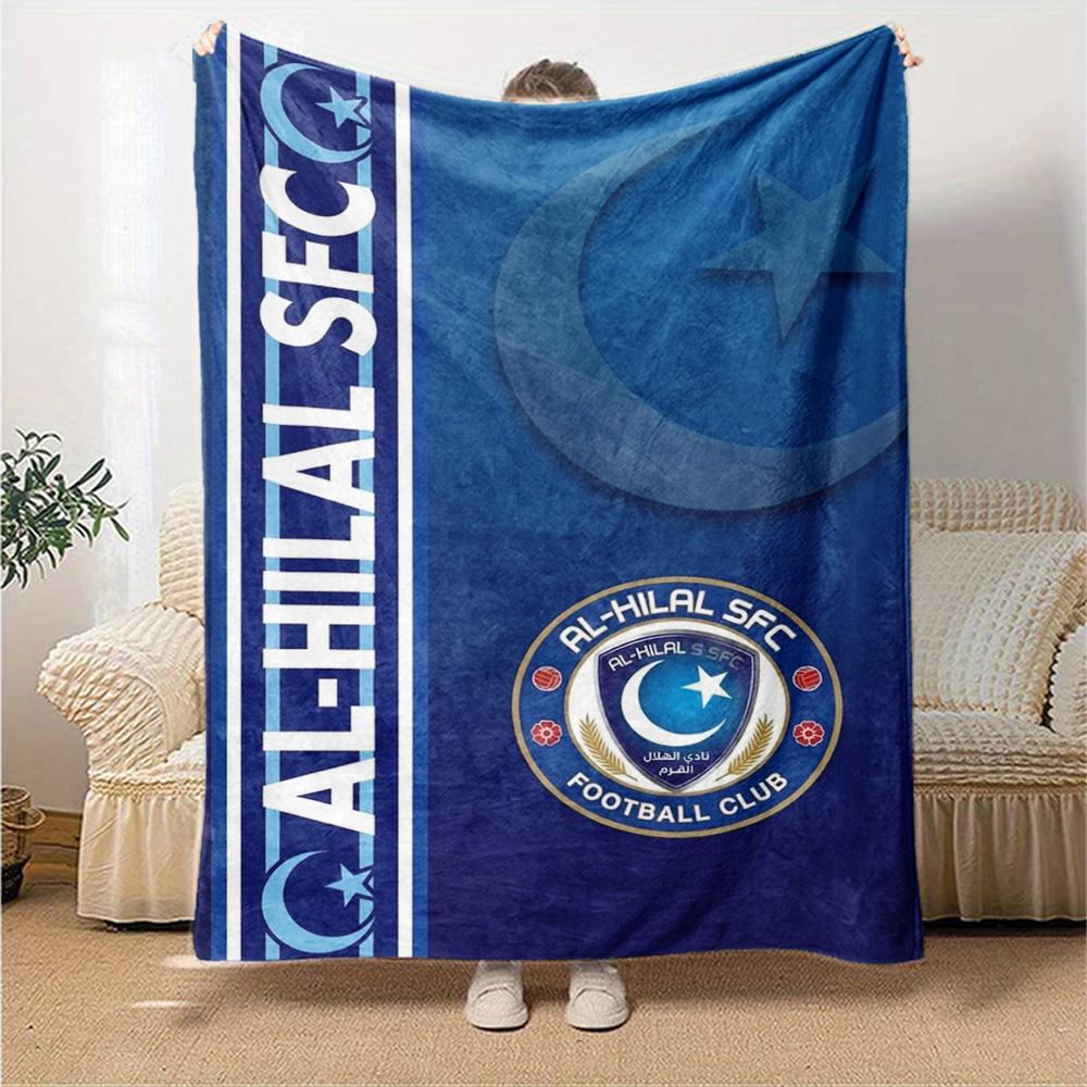 Al-Hilal SFC Print Flannel Blanket High Quality Warm Comfortable Cover for All Seasons Perfect for Gifts Home Decor