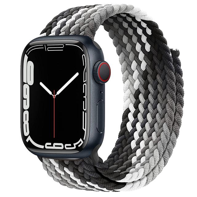 Ремешок для Apple Watch 44 мм 40 мм 45 мм 41 мм 42 мм ultra 49 мм correa Плетеный браслет Solo Loop Apple watch series 7 3 5 se 6 8