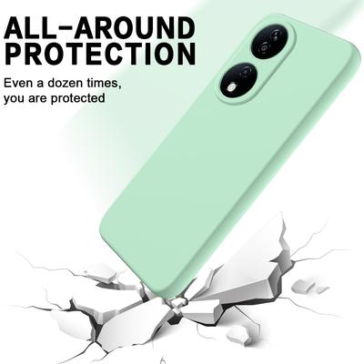 Для Honor Play 50 Plus 5G/X7b 4G/90 Smart Чехол из жидкого силикона с ремешком Защитная крышка от царапин