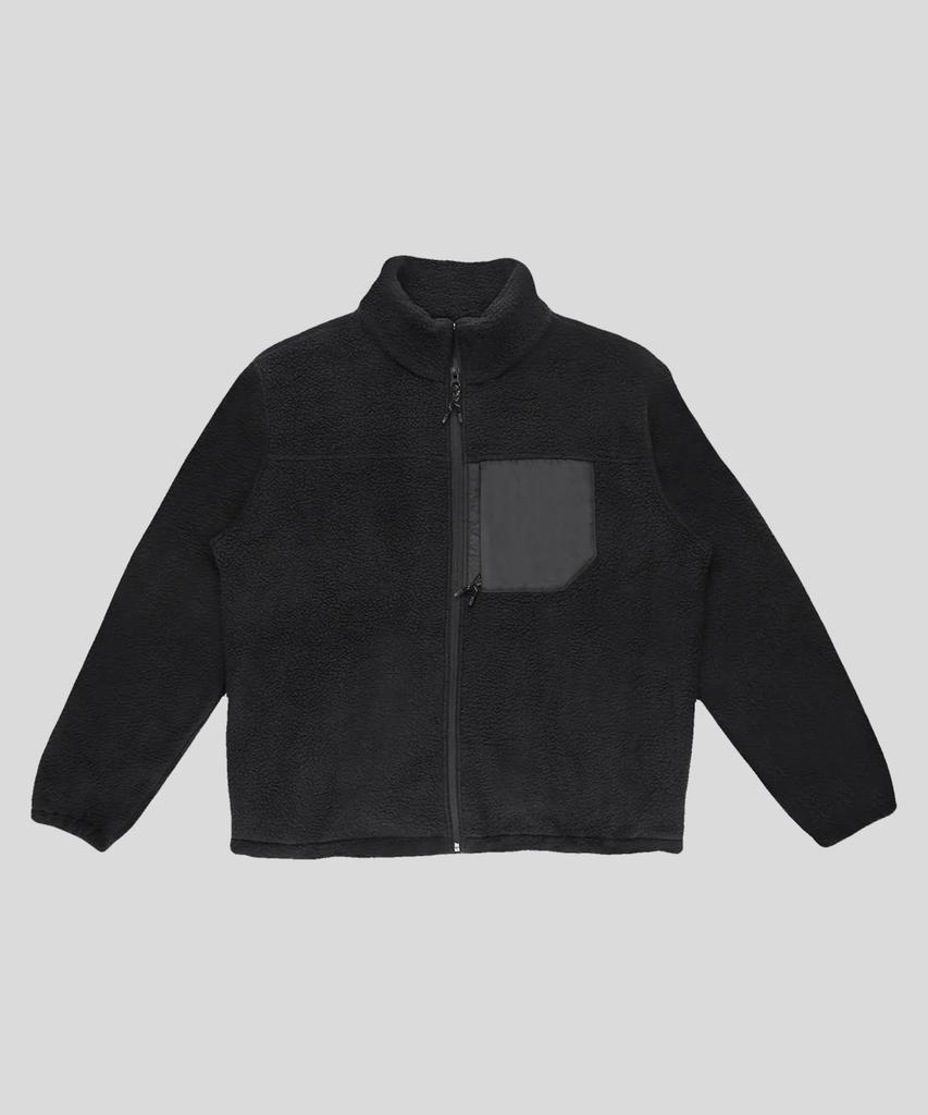 Куртка Shaka Wear на молнии из шерпы_Черный