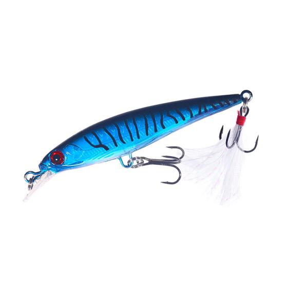 Рыболовная приманка Minnow 9 см / 6,7 г с тройными крючками, жесткая искусственная приманка, аксессуары для ловли форели и окуня в пресной и соленой воде