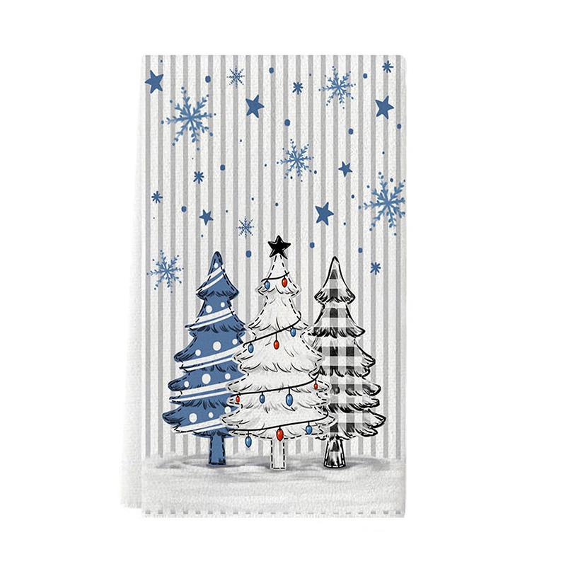 Рождество Рождественская Атмосфера Рождественские Украшения Микрофибра Принадлежности для Ванной Ручные Полотенца Носовой Платок 40x60см