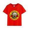 Модная детская футболка с принтом Rock Band Gun N Roses, одежда для девочек, летняя хлопковая футболка с коротким рукавом для мальчиков, детская одежда