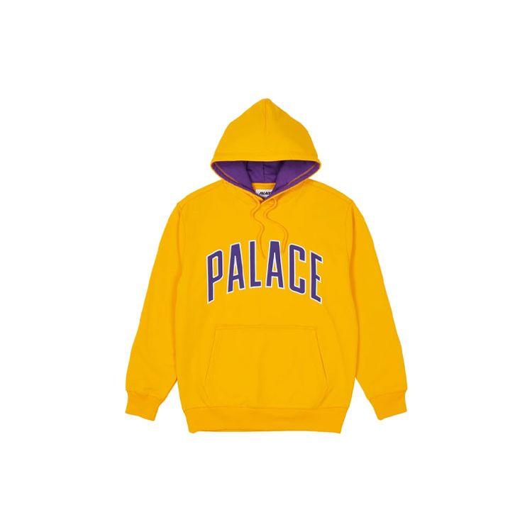 Palace Худи с принтом и карманом Унисекс худи Желтое P20CS072