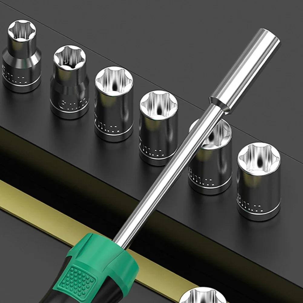 Socket Screwdriver Kit Multi-Size Magnetic Tips For  DIY Furniture Electronics Repair Tool Spanner Screw Driver Hand Tools
