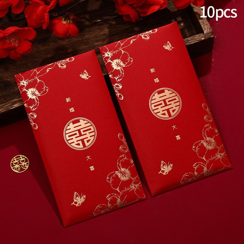 1Pc  Cloth Wedding Red Envelope Traditional Chinese Wedding Red Envelope Lucky Money Packets With Tassel Weddings Supplies